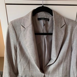 Amanda & Chelsea grey 3/4 sleeve blazer 6P
